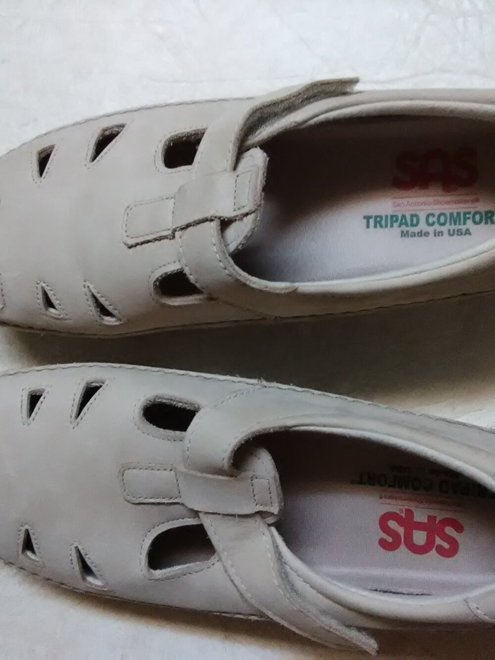 SAS Roamer shoes - 10 M - linen / tan / beige color -